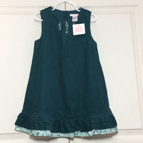 💚JANE AND JACK💚GREEN RUFFLE  DRESS - Picture 5 of 13